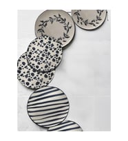 Handmade Trendy All in Black 6 lı Pasta Seti 19 cm