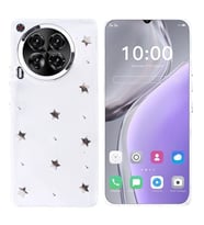 Coverzone Tecno Camon 30 ile uyumlu K?l?f Airbag K�?eli 2mm Kamera �?k?nt? Korumal? Simli ?effaf Bask?l? Z-Kutup Kapak Y?ld?z
