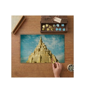 Kumdan Kale Sandburg - Sanat Tasarımı 240 parça Ahşap Puzzle Ahşap Kutuda MP01926