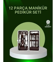 Northcity 12 Parçalık Özel Deri Çantalı Kişisel Bakım Seti - Profesyonel Ev Bakımı