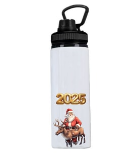 Yeni Yıl Baskılı Su Matarası - 850mlt - 010
