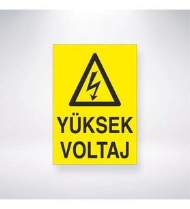 Yüksek Voltaj 21x28 Arkası Yapışkanlı Levha