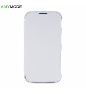 Anymode i9500 Galaxy S4 ile Uyumlu Folio Cover Kılıf Beyaz