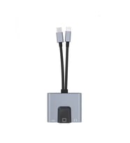 ZR815 Lightning Type-C 3 İn 1 Ethernet Çevirici Aux