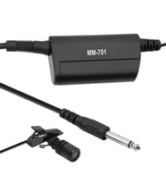 Magicvoice MM-701 Kablolu 600 Ohm Yaka Mikrofonu 6.3mm Jack Girişli Condenser Mikrofon Taşıma Çantalı