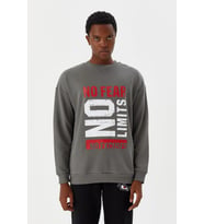 No Fear Erkek Sweatshirt Gri M500233