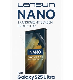 Galaxy S25 Ultra Lensun Nano Şeffaf Ekran Koruyucu