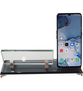 Masa İsimlik - Büro Ofis makam Hediyesi - TELEFONLUKLU SILVER - M538