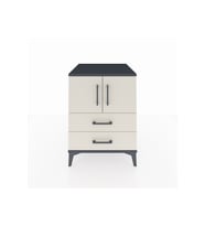 Kronos Komodin 2 Raflı 2 Çekmeceli 2 Kapaklı 60x59x80 Antrasit-Aytaşı