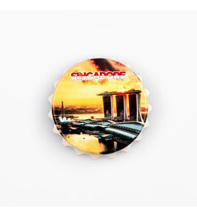 Singapur Temalı Magnet Kapak Açacak (Karışık)