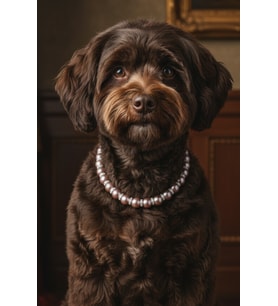 İncili Köpek Kolye- Tasma - Collar