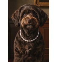 İncili Köpek Kolye- Tasma - Collar