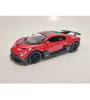 Kinsmart 1:36 Ölçek Metal Bugatti Divo Diecast Çek Bırak Araba Kırmızı