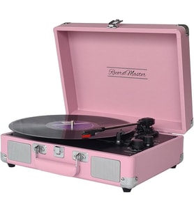 Master ST14012 Retro Pikap - Pembe - Bluetooth ve Şarj Özellikli - Tüm Plakları Çalabilme