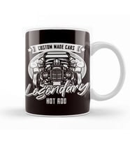 Legendary Hot Rod Classic Old Cars Automobile Muscle Car Kupa Bardak Porselen