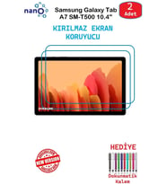 Samsung Galaxy Tab A7 SM-T500 İçin Nano Ekran Koruyucu 9h Esnek 2 ADET