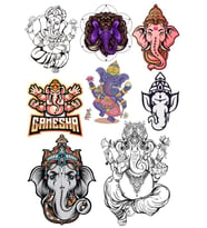 Fil Sticker Set-2 8 Parça Telefon, Tablet, Defter, Laptop Sticker
