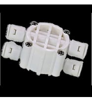 1/4 Shut-off Dort Yollu Vana (Beyaz)