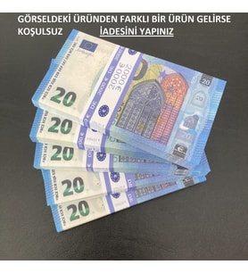 500  ADET 20 EURO GEÇERSİZ EĞLENCE OYUN ŞAKA  DÜĞÜN PARASI