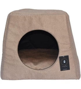KAHVERENGİ ÜÇ FONKSİYONLU KEDİ EVİ