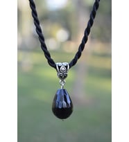 STONEAGE JEWELLERY Oniks Doğal Taş Drop Kolye