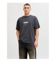 Jack & Jones Jcoclub Front Prınt Tee Antrasit Erkek T-Shirt 12289868