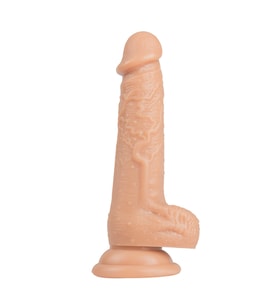 Hızlı Express Gerçekçi Doku 19 CM Vantuzlu Realistik Dildo Penis