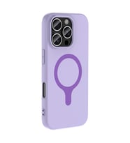 iPhone 16 Pro Max Kılıf M-Safe Şarj Özellikli Aris Silikon Kılıf Lila