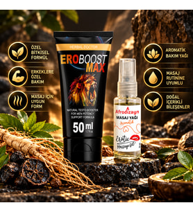 Herbal Doctor Eroboost Max 50 ml Erkek Bakım Kremi + Masaj Yağı