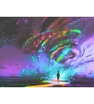 Kasırga Sayılarla Boyama Seti 40x50 cm (Tuvale Gerili)