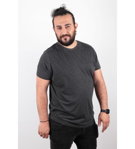 Büyük Beden Basic T-shirt %100 Pamuk Tişört