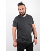 Büyük Beden Basic T-shirt %100 Pamuk Tişört