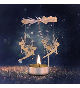Renkli Peri Temalı Tealight Mumluk – Dekoratif Masa Üstü Aksesuar