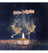 Renkli Peri Temalı Tealight Mumluk – Dekoratif Masa Üstü Aksesuar