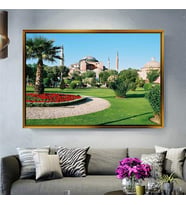 Altın Çerçeveli dekoratif tablo l1418 (Gold)