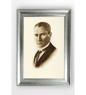 Gümüş Çerçeveli Atatürk Tablo cv769
