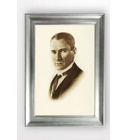 Gümüş Çerçeveli Atatürk Tablo cv769