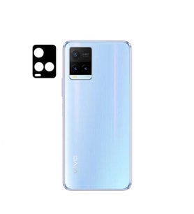 Vivo Y32 Zore 3D Kamera Camı Koruyucu (Siyah)