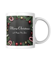 Merry Christmas and Happy New Year Yazılı Klasik Kupa Bardak 15