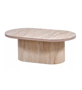 TRAVERTEN MİLANO OVAL ORTA SEHPA