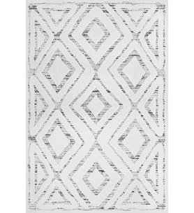 Dijital Kaymaz Yıkanabilir Beyaz Geometrik Salon Halısı Mutfak Halısı Koridor Halısı Yolluk 18559