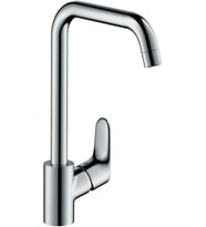Hansgrohe Focus M41 - Mutfak Musluğu, 1 Tip Çelik, Çıkış Yüksekliği 260 Mm Olan Mutfak Musluğu, 360°