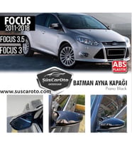 Ford Focus 3 3.5 2011-2018 Batman Yarasa Ayna Kapağı Piano Black ABS Plastik