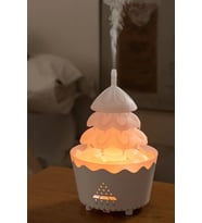 Leerfei V51 Yağmur Bulutu Görünümlü Aroma Difüzör, Nemlendirici -250ml Kapasiteli