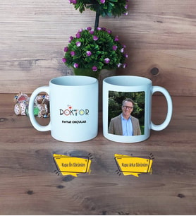 Doktora Hediye Kupa Bardak Beyaz Fotoğraflı Tıp Bayramı Hediyesi
