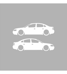 Basık Passat Sticker Beyaz 16x5 CM