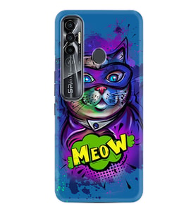 Tecno Spark 6 6 Go 8C 8 Pro 7 7 Spark 9 Pro Kılıf Desemli Silikon Super Meow 1715