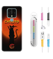 Tecno Camon 16 18P Pova 3 Pova Neo Kılıf Kablo Koruma Spiral Silikon Catrudo 1679
