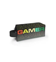 Coral High Kids Siyah Gri Gamer Desenli Kalem Çantası 22080