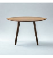 Mermer Desenli Oval Model Sehpa Atlantik (70X47X42 Cm)